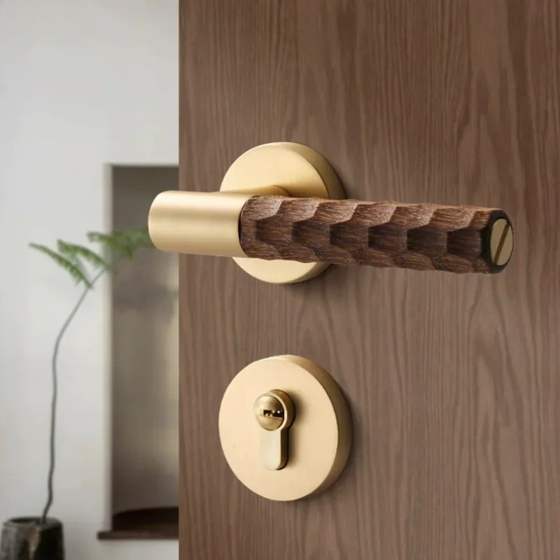 Home Bathroom Lock - Gagang Pintu Kayu Kunci Senyap Seng