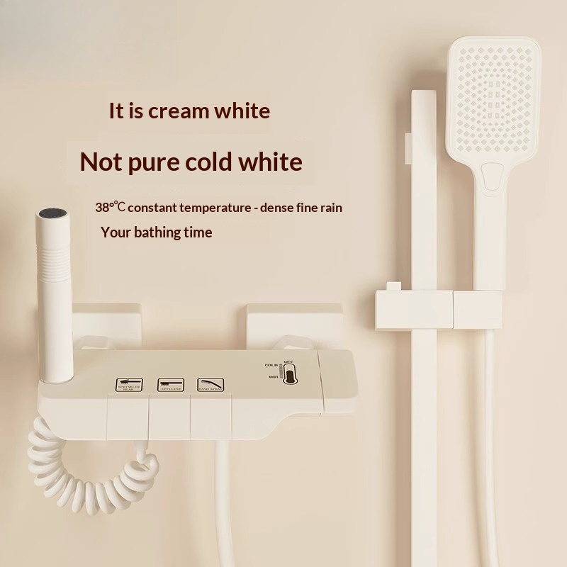 Home Bathroom Set - Set Shower Tanpa Kepala (Topless) Creamy