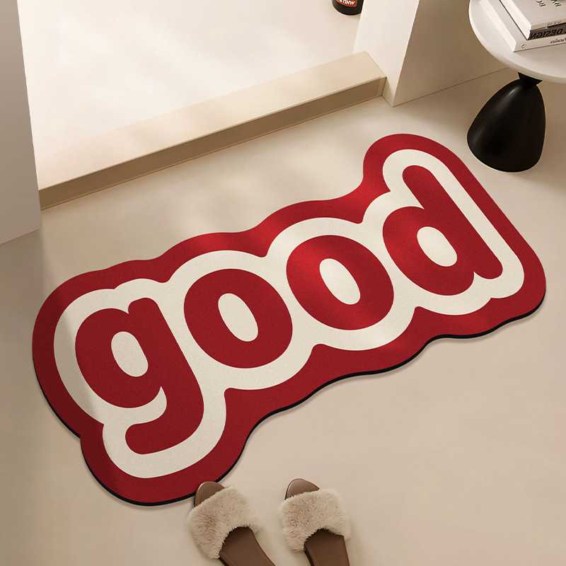 Home Goods Bathroom Mats - Karpet Berbentuk Huruf Kreatif VIKAMA, Alas