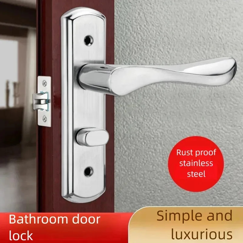 Home Bathroom Lock - Kunci Pintu Tanpa Kunci Universal Stainless