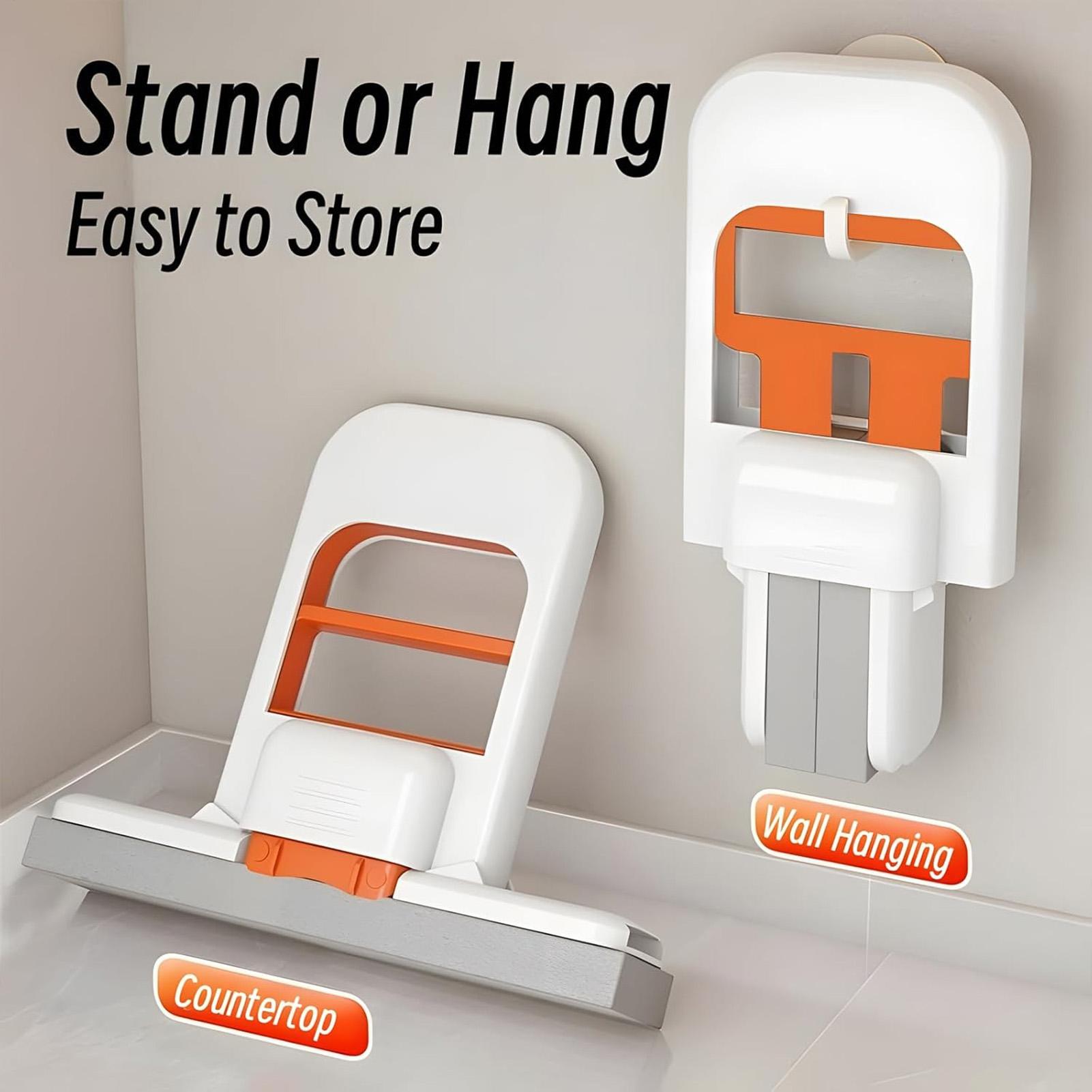 Home Bathroom Cleaning Machine - Alat Pel Lantai Lipat Otomatis, Spons