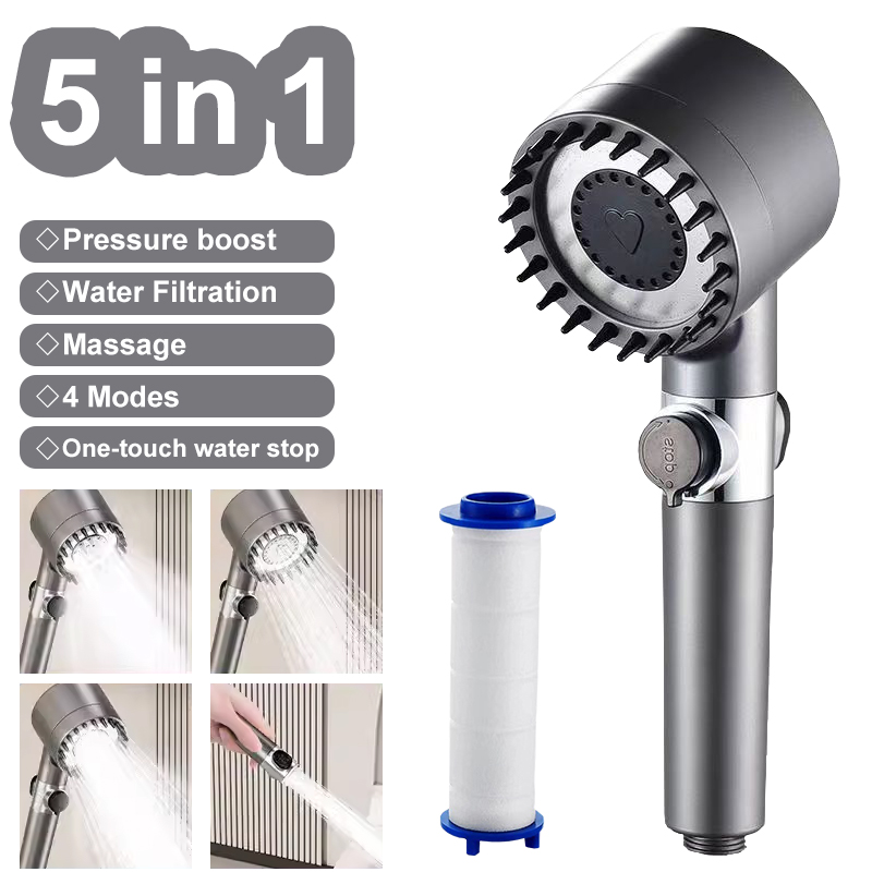 Home Bathroom Renovation - Filter Shower 5in1 Empat Mode Aksesoris