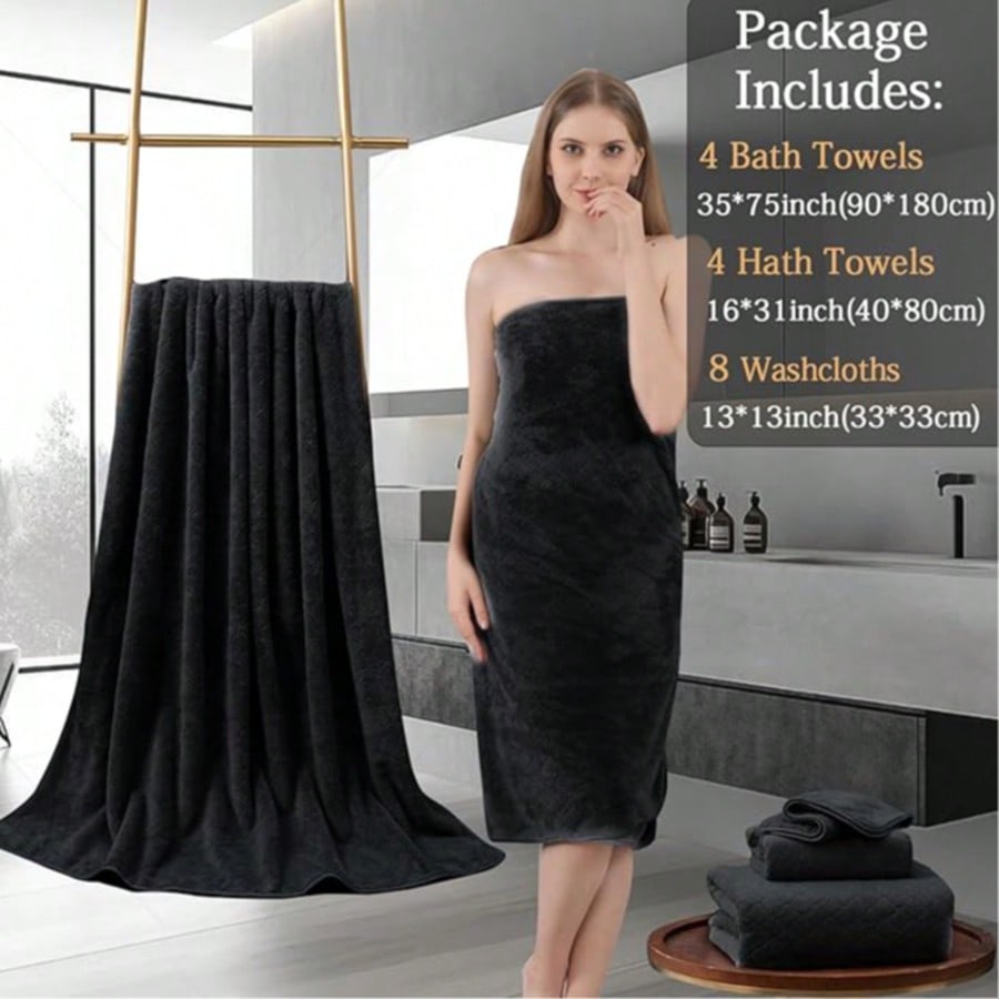 Home Bathroom Set - Set Handuk Mandi Ukuran Besar Mewah