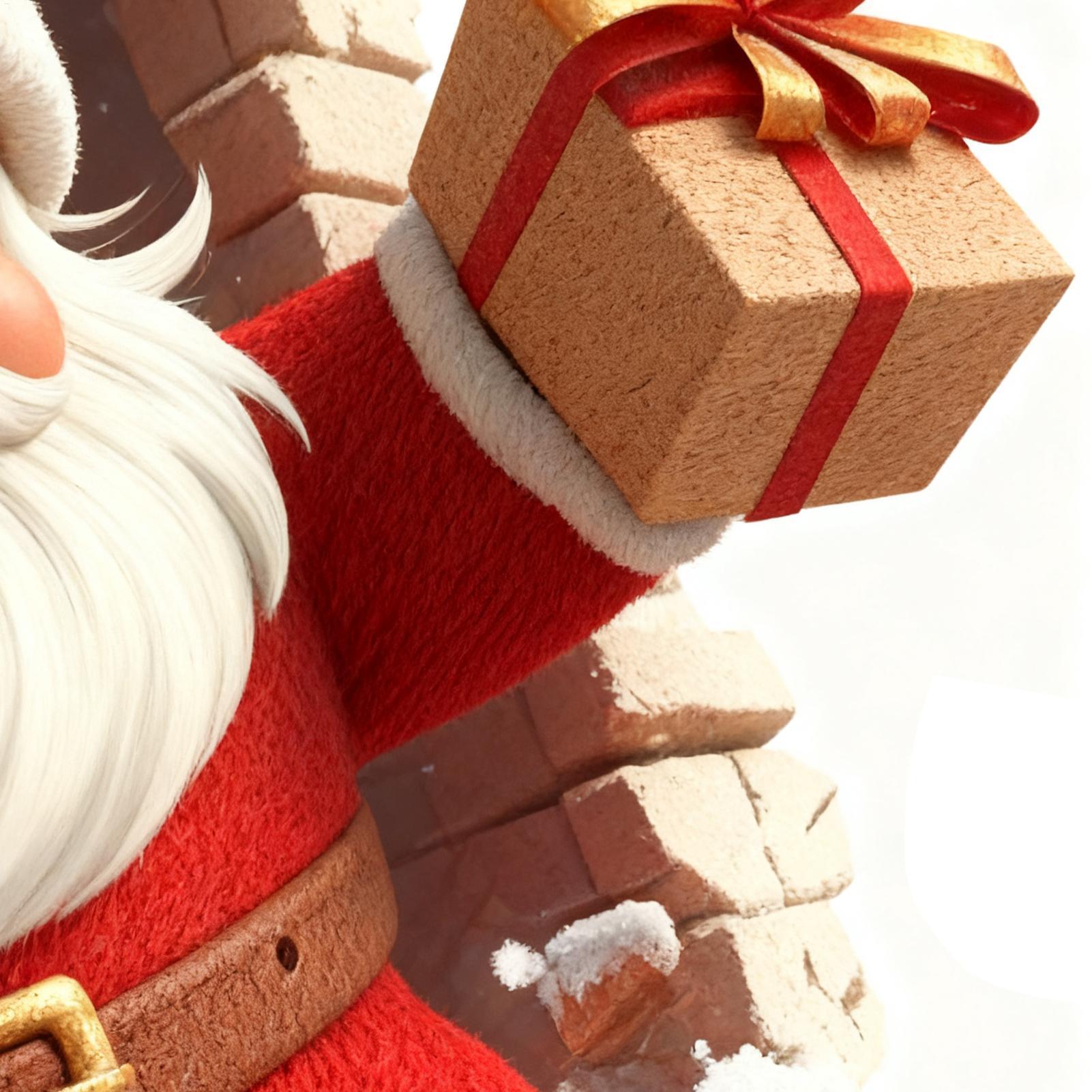 Home Bathroom Break - Stiker Dinding Santa Claus Natal Santa