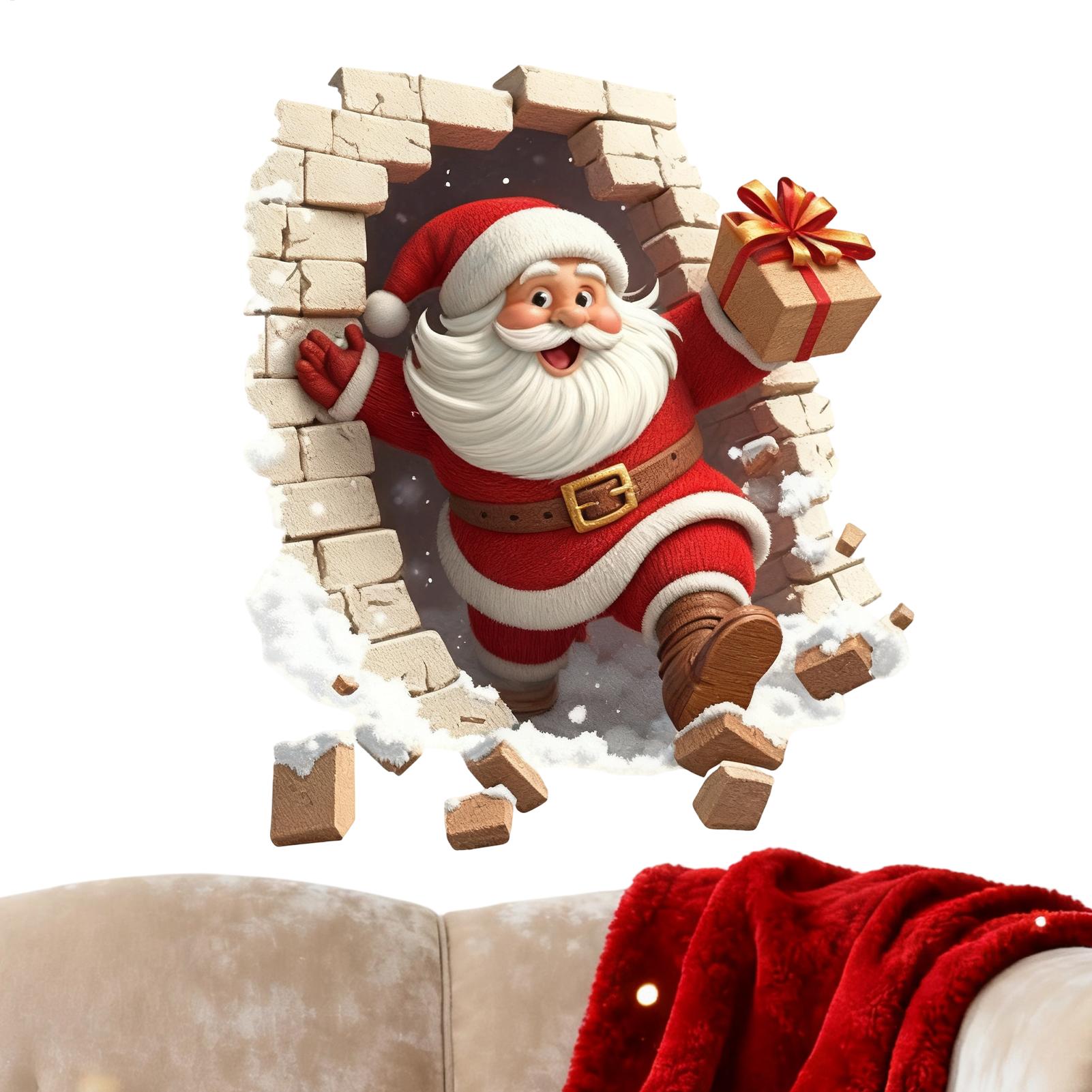 Home Bathroom Break - Stiker Dinding Santa Stiker Dinding Batu