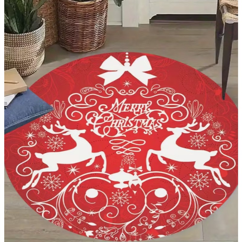 Home Goods Bathroom Mats - Karpet Bertema Natal Santa Claus dan