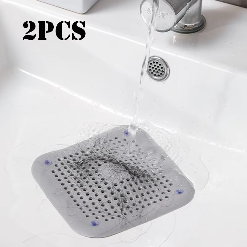 Drain Hair Catcher - 1/2/4 Buah Penangkap Rambut Saluran Silikon