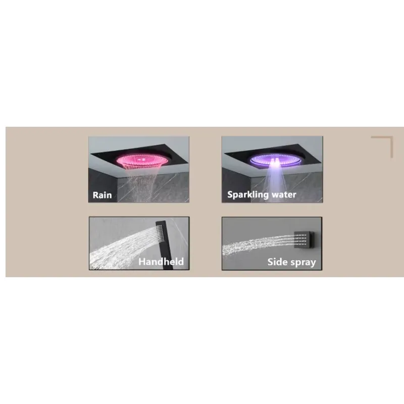 Set Shower LED Pintar dengan M - Home Bathroom Set ulasan dan harga