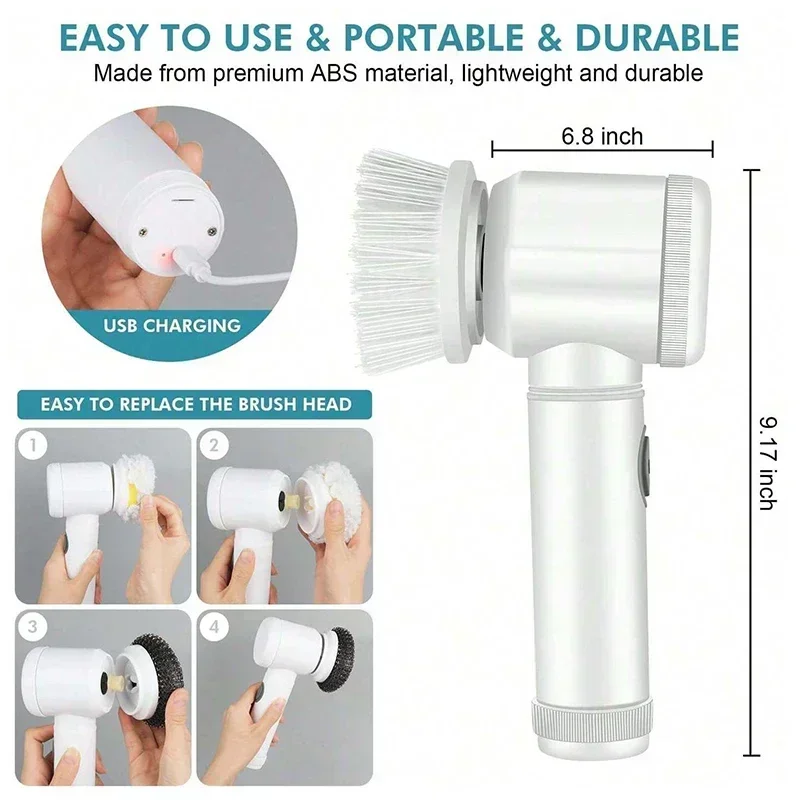 Sikat pembersih putar listrik  - Home Bathroom Cleaning Machine ulasan dan harga
