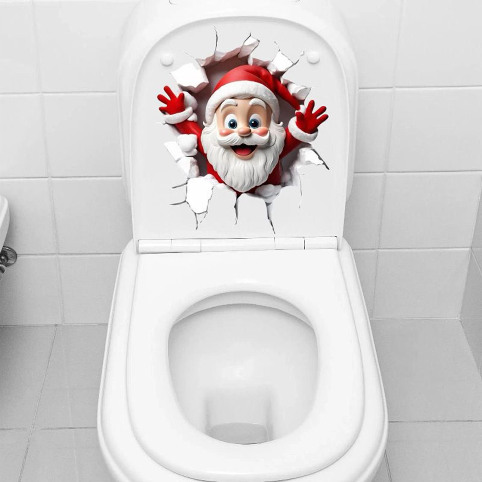Stiker Dinding Natal Santa Cla - Home Bathroom Break ulasan dan harga