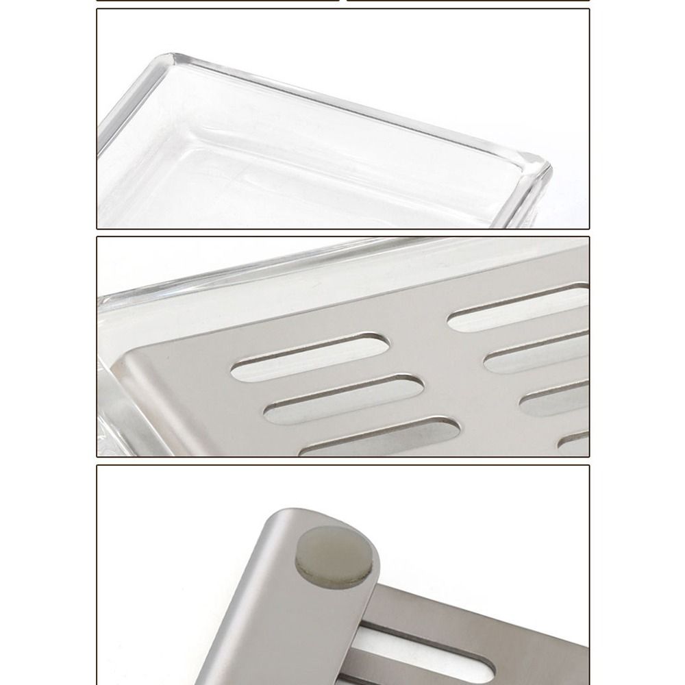 Tempat Sabun Kaca Stainless St - Glass Soap Dish ulasan dan harga