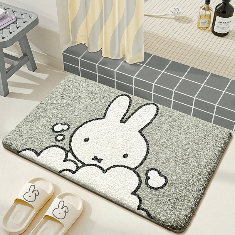 Kawaii Miffy Keset Lantai Lucu - Home Goods Bathroom Mats ulasan dan harga