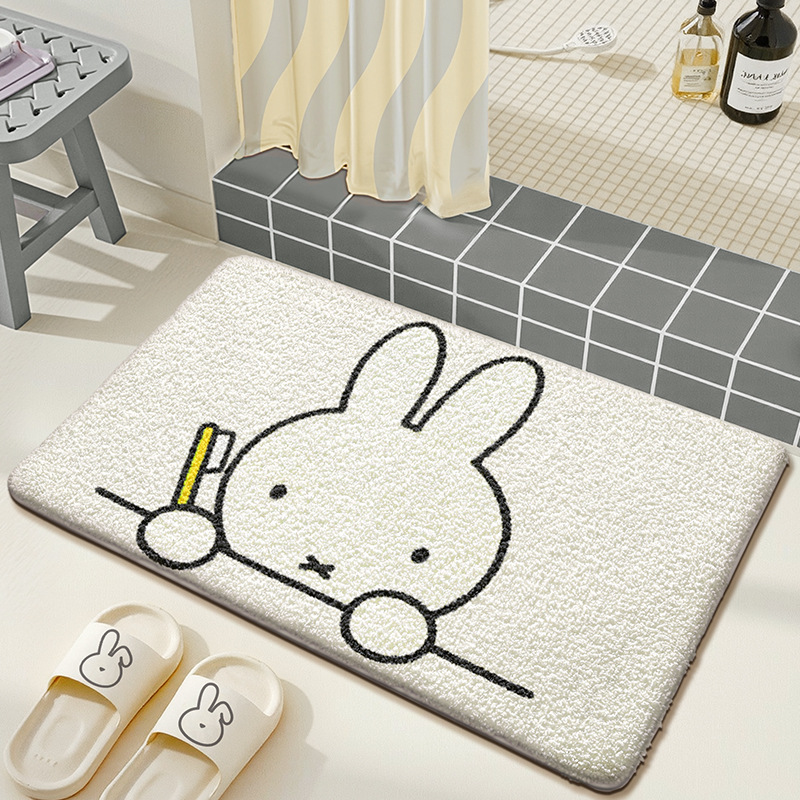 Kawaii Miffy Keset Lantai Lucu - Home Goods Bathroom Mats ulasan dan harga
