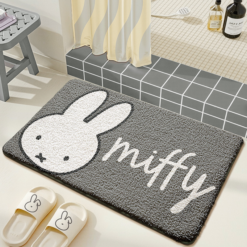 Kawaii Miffy Keset Lantai Lucu - Home Goods Bathroom Mats ulasan dan harga
