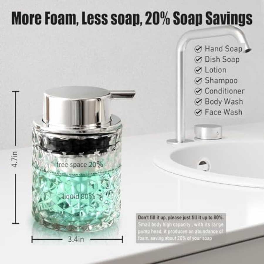 Dispenser Sabun Tangan Berbusa - Glass Soap Dish ulasan dan harga