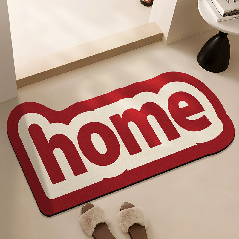 Karpet Berbentuk Huruf Kreatif - Home Goods Bathroom Mats ulasan dan harga