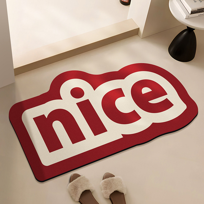 Karpet Berbentuk Huruf Kreatif - Home Goods Bathroom Mats ulasan dan harga