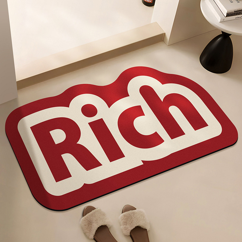 Karpet Berbentuk Huruf Kreatif - Home Goods Bathroom Mats ulasan dan harga