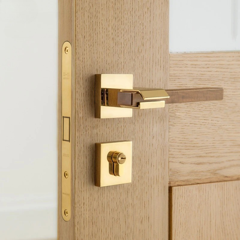 Kunci Pintu Walnut untuk Inter - Home Bathroom Lock ulasan dan harga