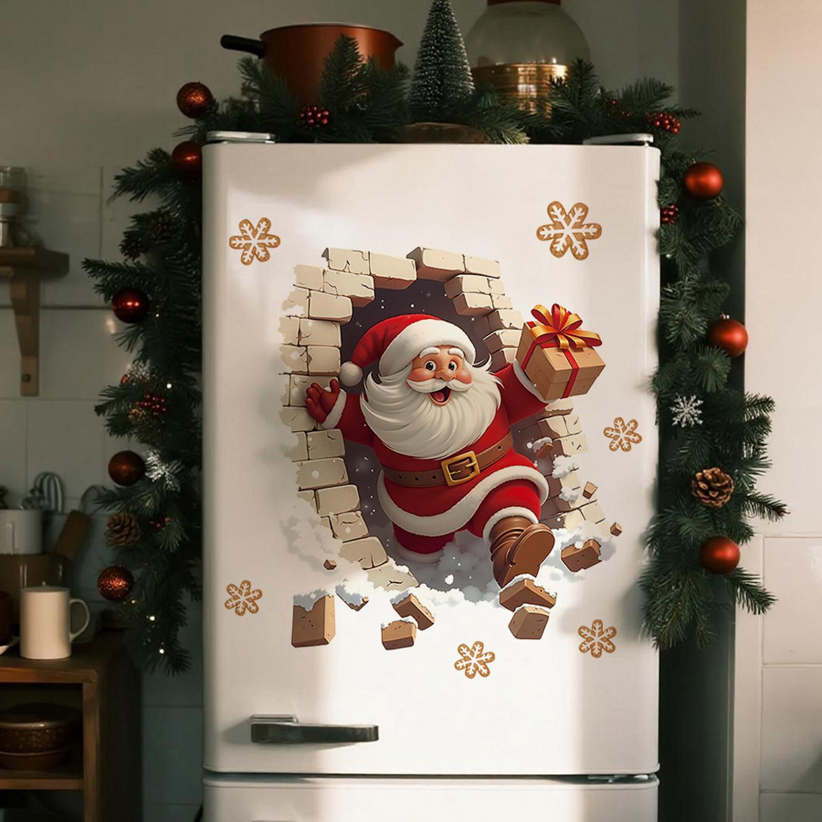 Stiker Dinding Santa Natal Sti - Home Bathroom Break ulasan dan harga