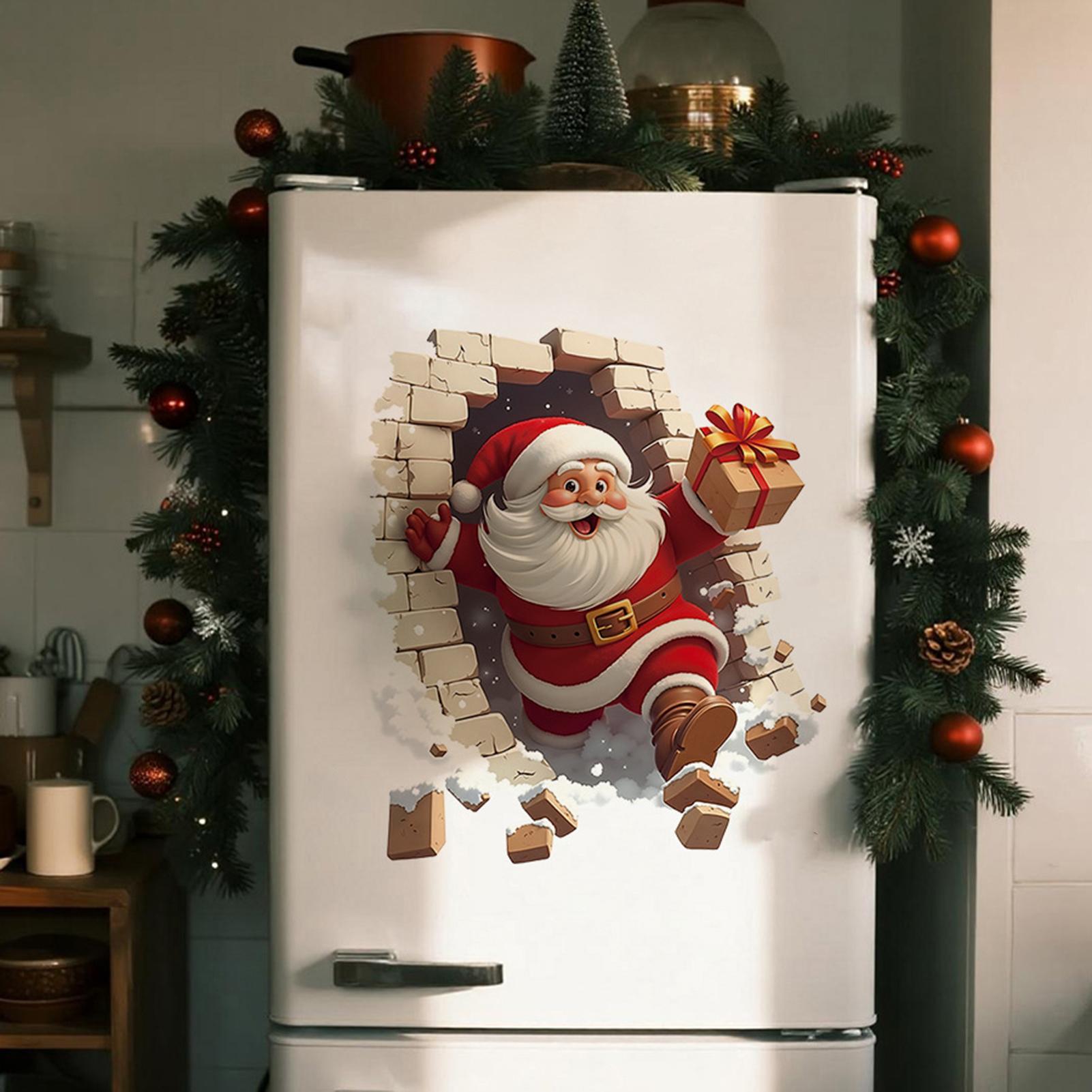 Stiker Dinding Santa Natal Sti - Home Bathroom Break ulasan dan harga