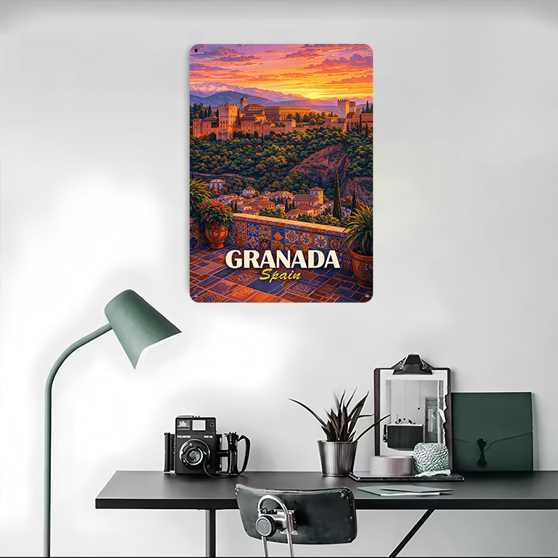 Poster Timah Matahari Terbenam - Home Bathroom Fan ulasan dan harga