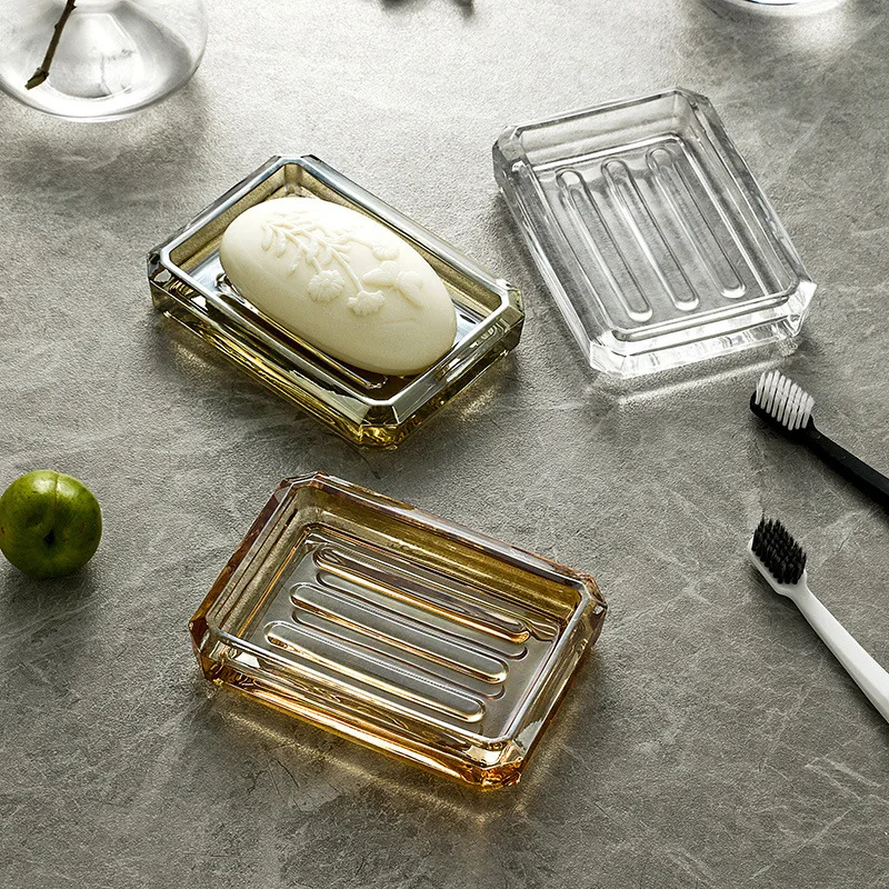 1 Buah Kotak Sabun Kaca Transp - Glass Soap Dish ulasan dan harga