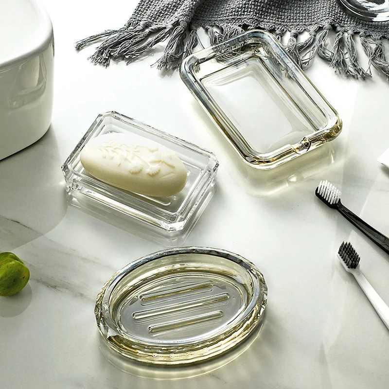 1 Buah Kotak Sabun Kaca Transp - Glass Soap Dish ulasan dan harga