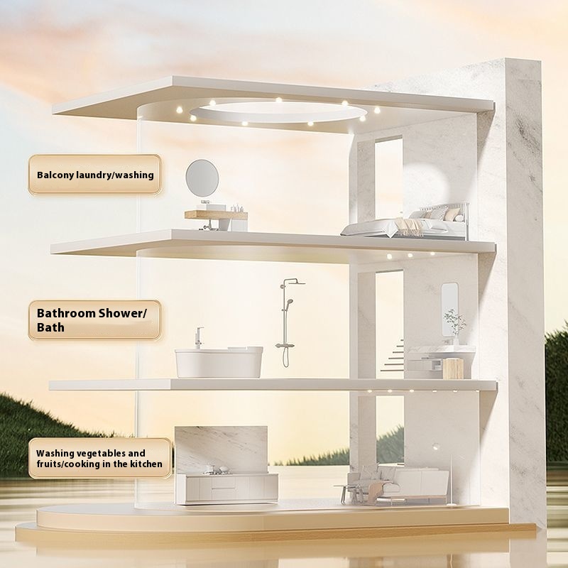 Kepala pra-pancuran, set pancu - Home Bathroom Set ulasan dan harga