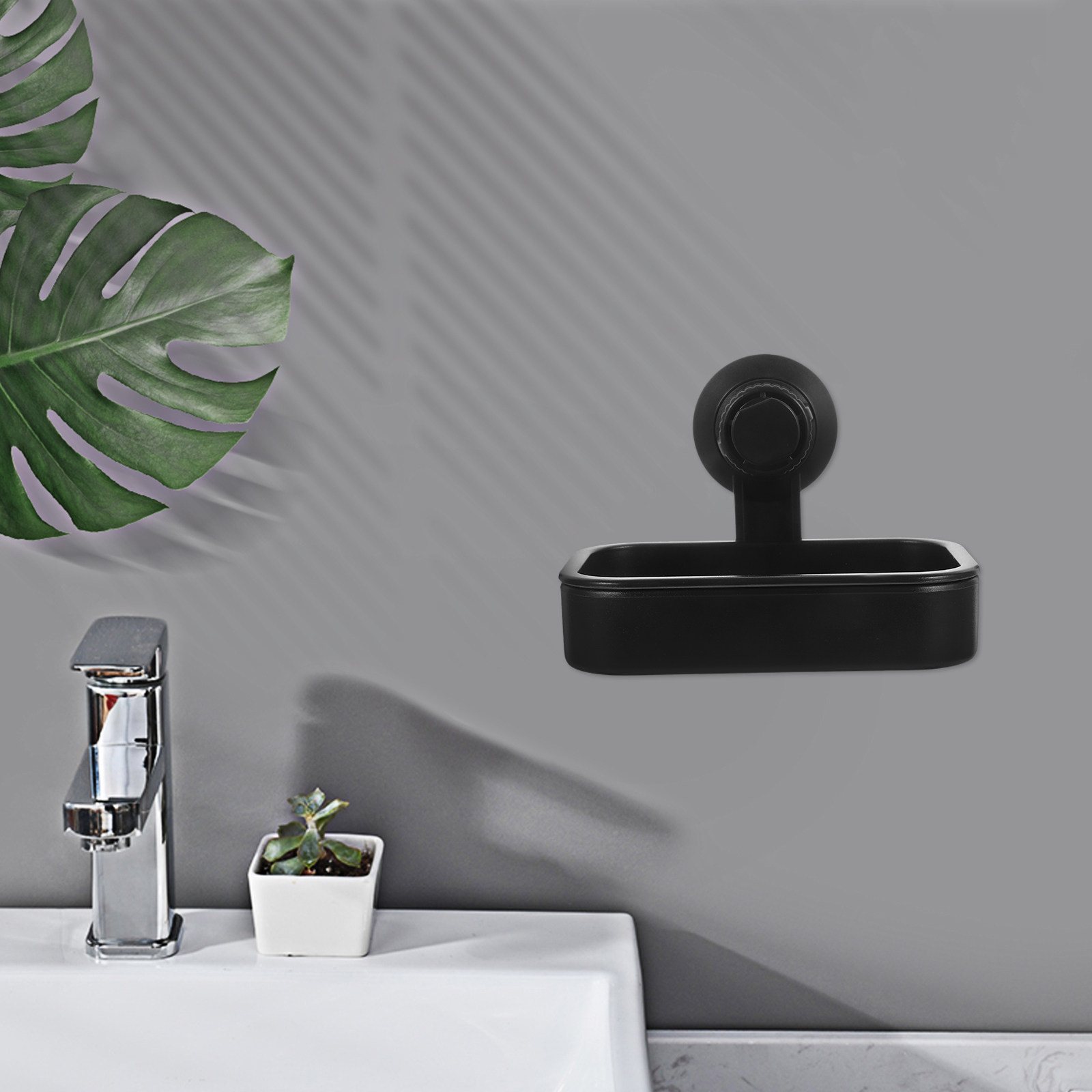 Tempat Sabun Vakum Hitam denga - Glass Soap Dish ulasan dan harga