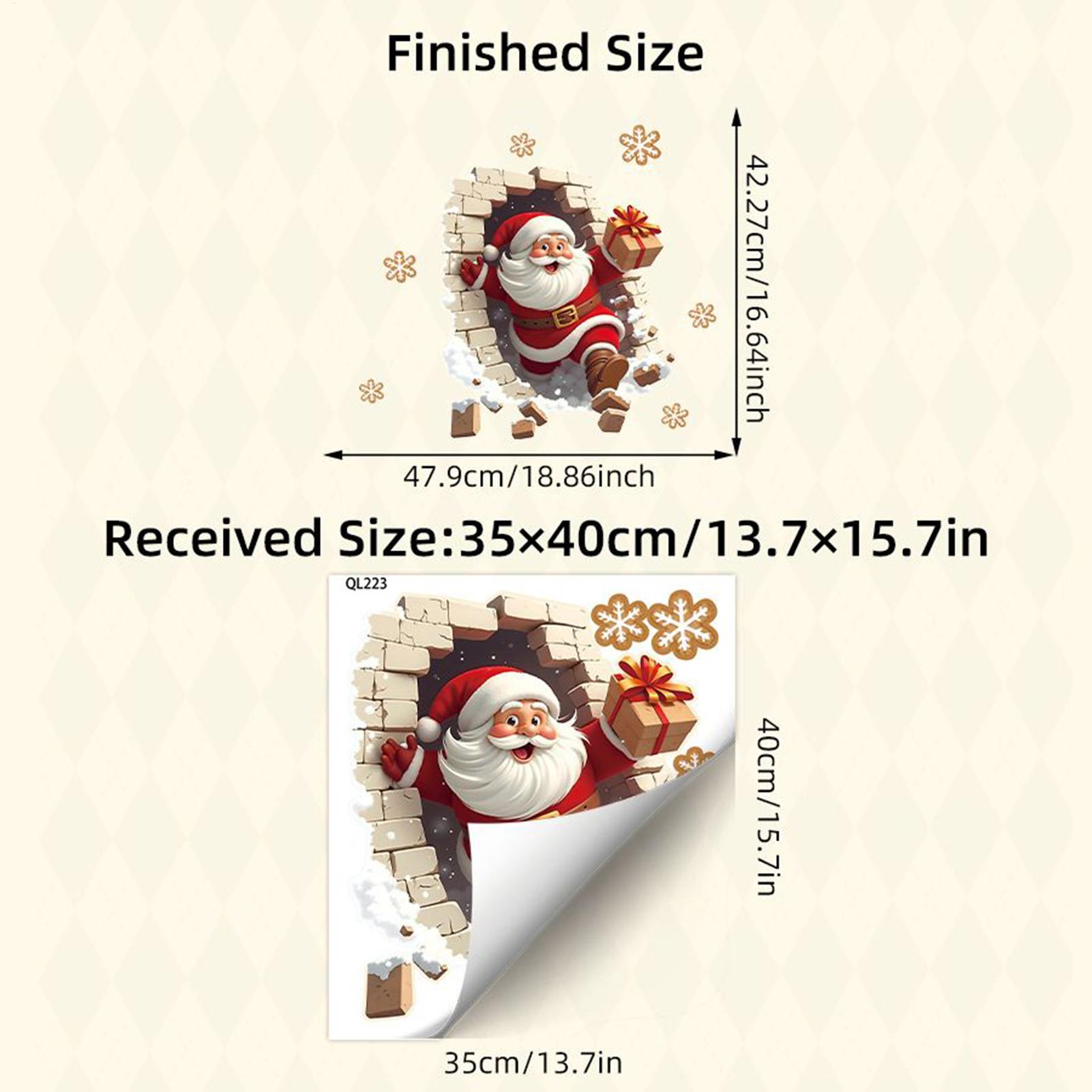 Stiker Dinding Santa Stiker Di - Home Bathroom Break ulasan dan harga