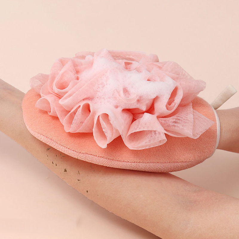 Sarung tangan Exfoliating dua  - Home Bathroom Cleaning Machine ulasan dan harga