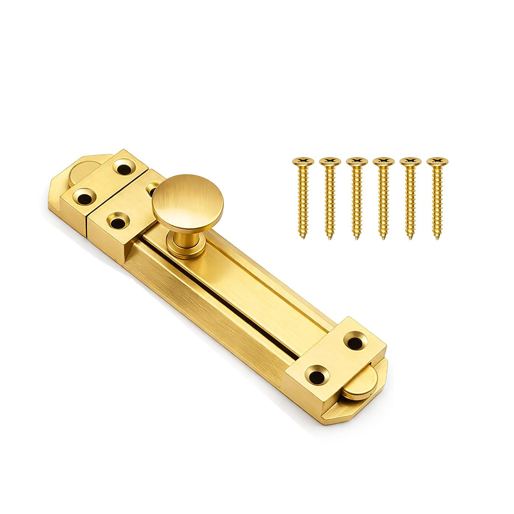 Kunci Pintu Geser Kuningan Pad - Home Bathroom Lock ulasan dan harga