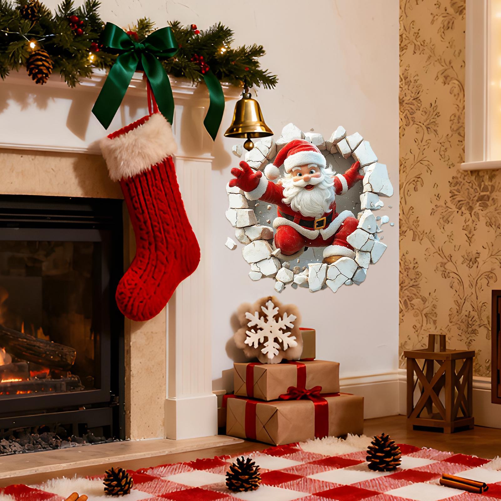Stiker Jendela Natal Santa yan - Home Bathroom Break ulasan dan harga