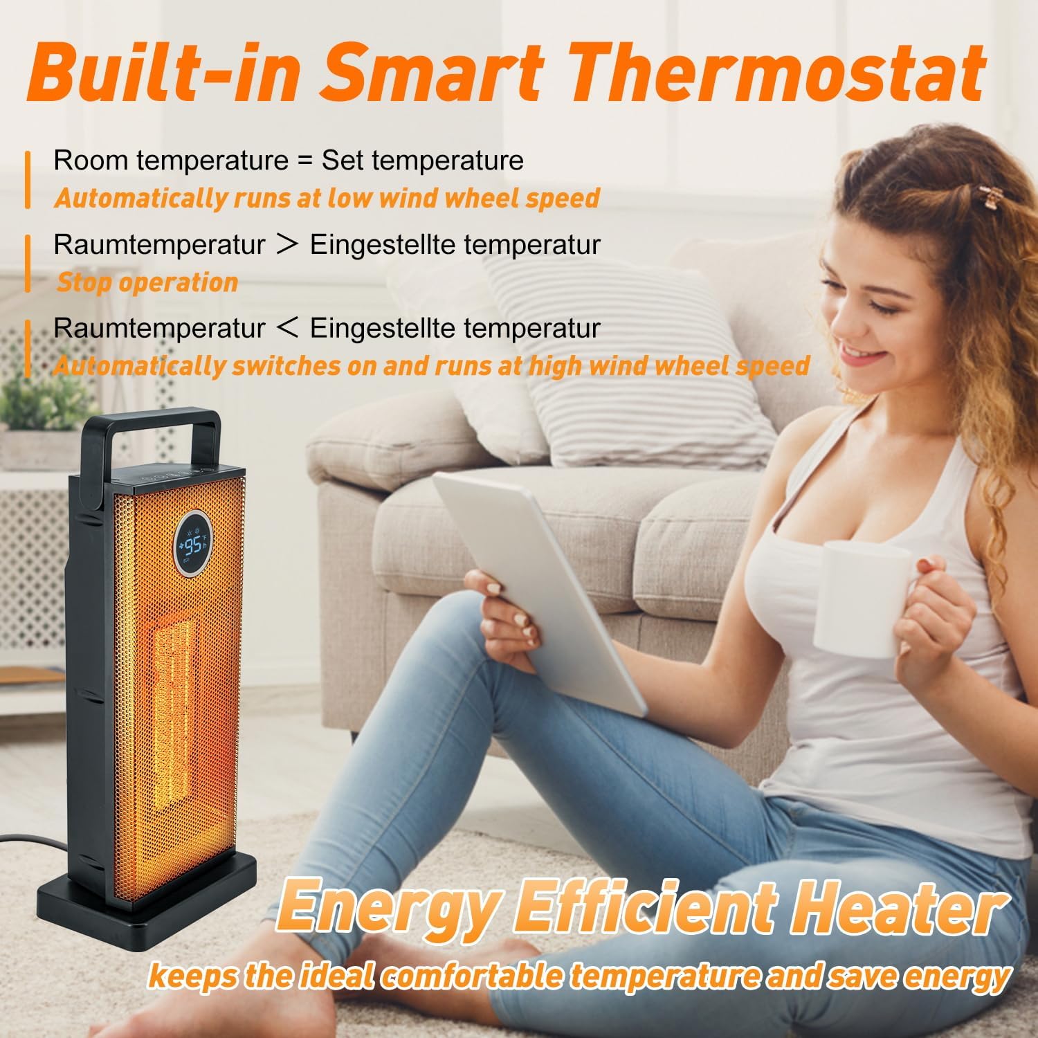 Pemanas ruangan 1500W pemanas  - Home Bathroom Fan ulasan dan harga