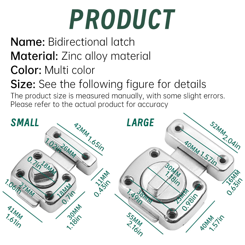 1 buah gerendel keamanan rumah - Home Bathroom Lock ulasan dan harga