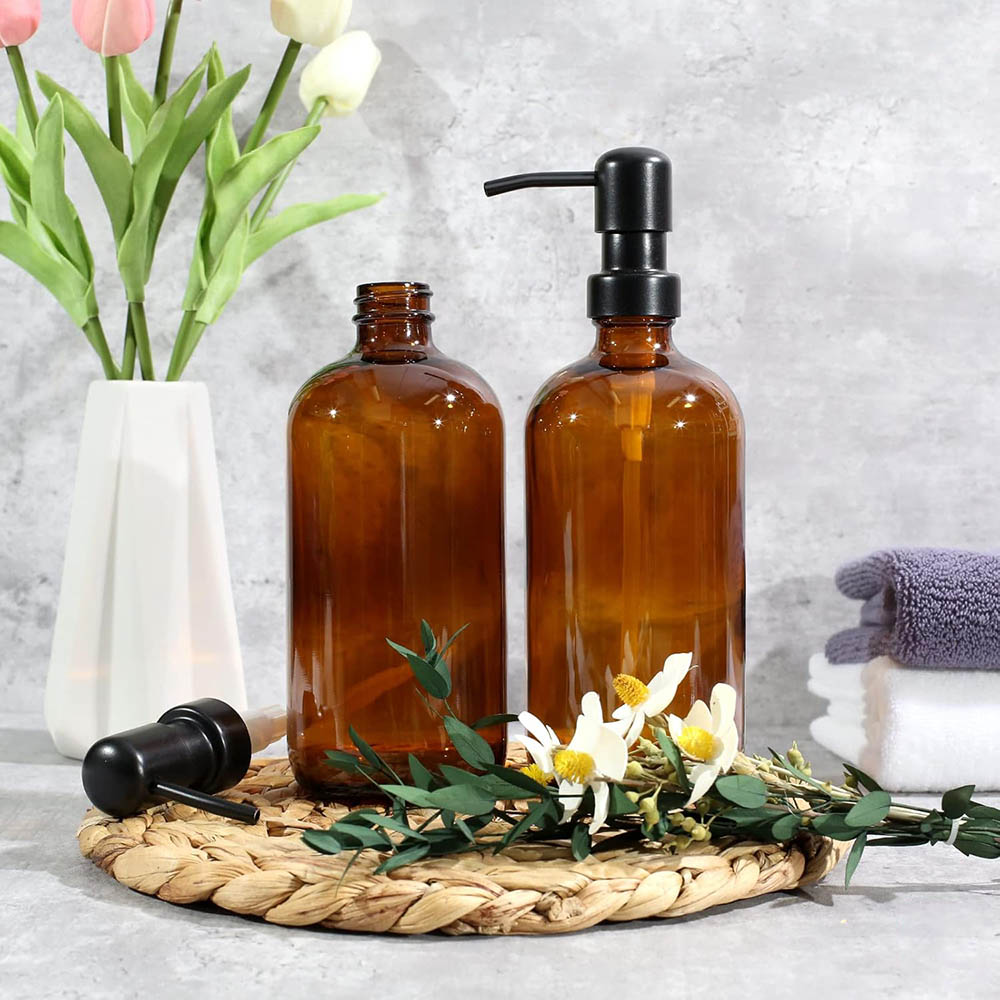 Dispenser Sabun Kaca Amber, 2  - Glass Soap Dish ulasan dan harga