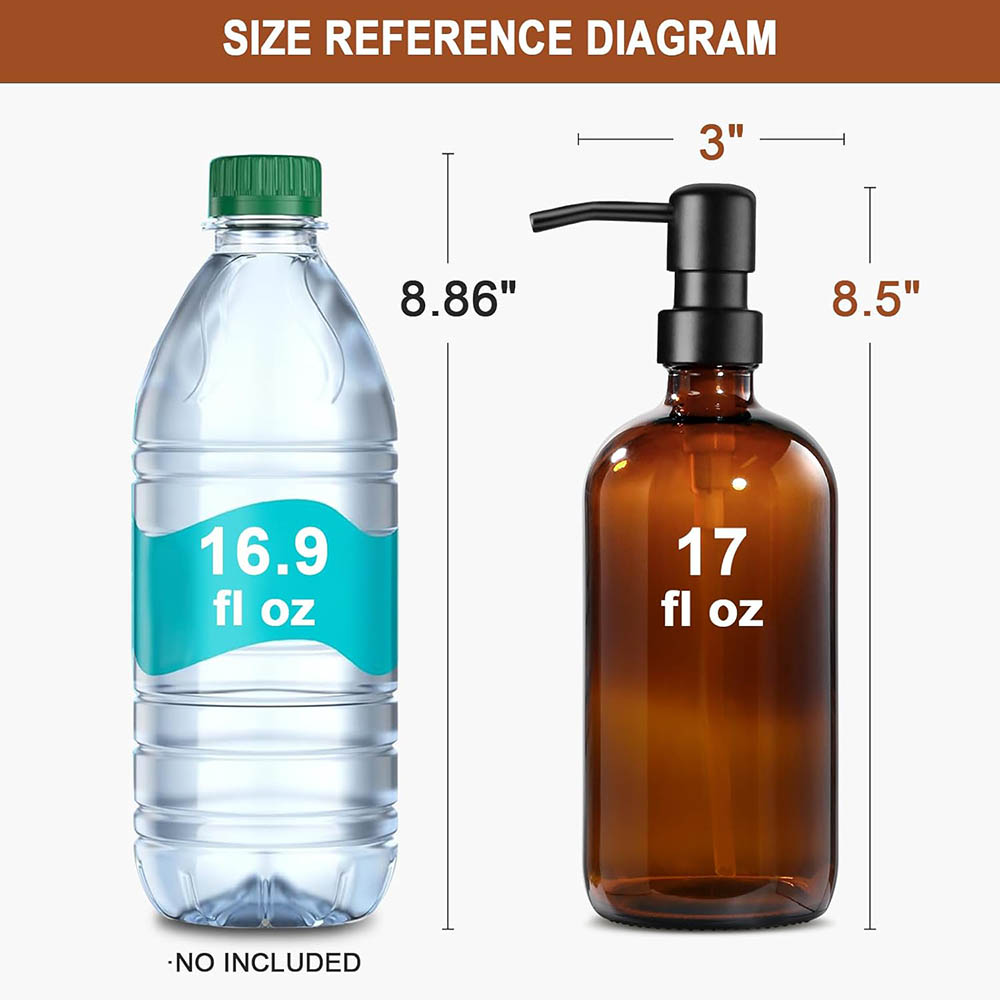 Dispenser Sabun Kaca Amber, 2  - Glass Soap Dish ulasan dan harga