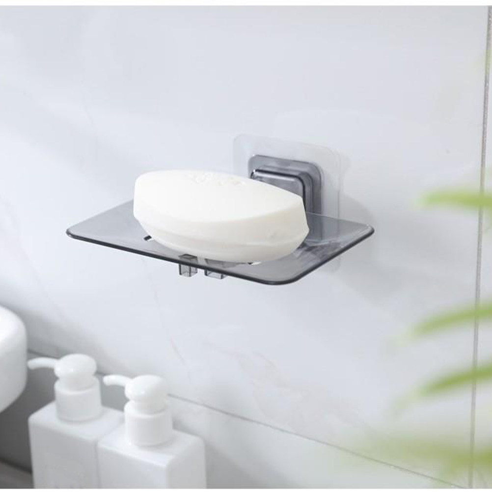 2Pcs Tempat Sabun Tempel Dindi - Glass Soap Dish ulasan dan harga
