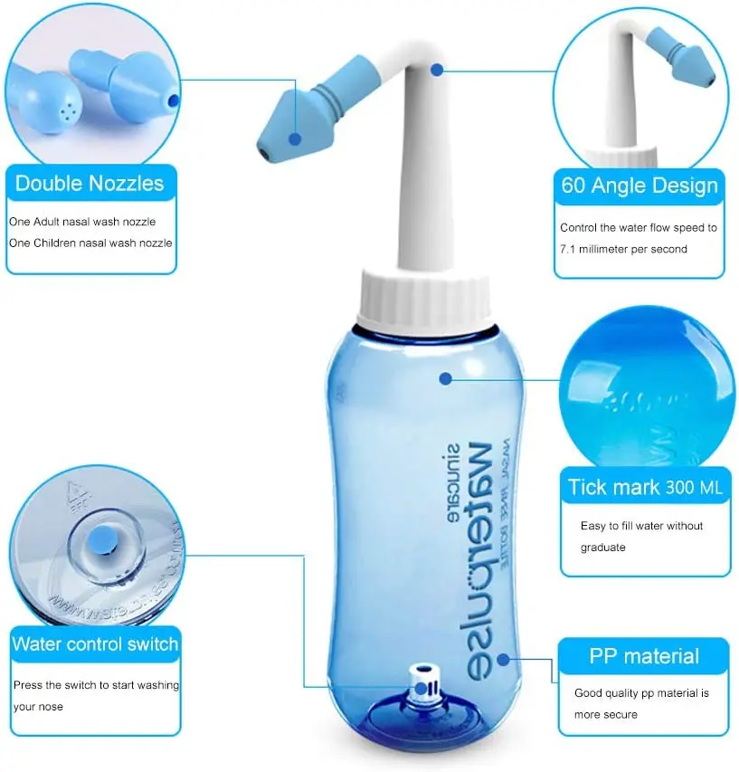 300ml 500ml Irigator Nasal Bot - Home Bathroom Cleaning Machine ulasan dan harga