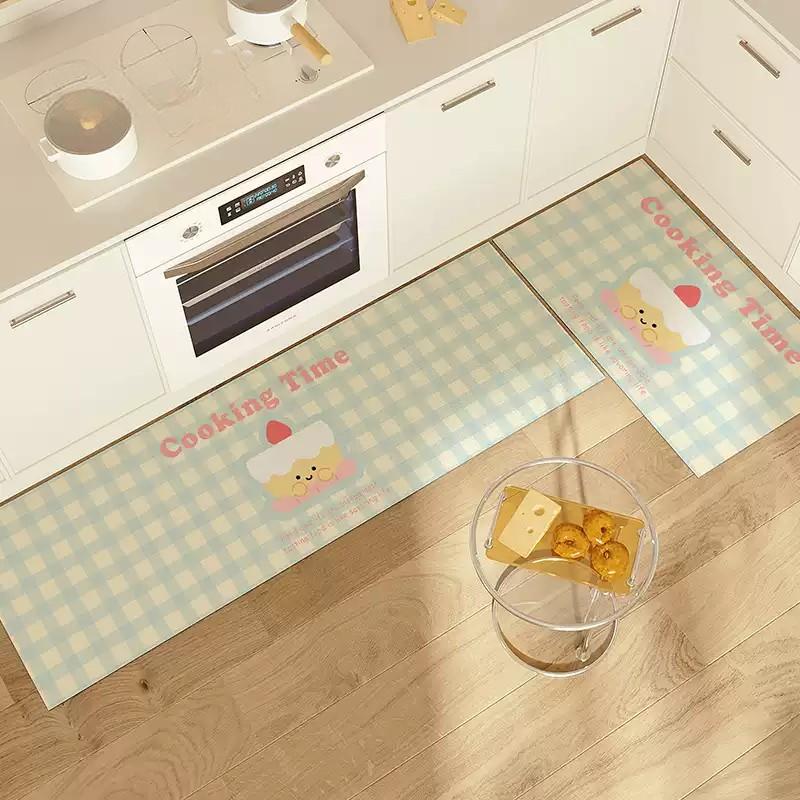 VIKAMA 2PCS Karpet Dapur PVC T - Home Bathroom Cleaning Machine ulasan dan harga