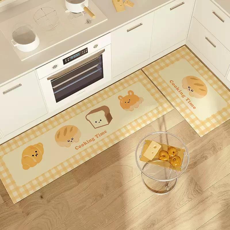 VIKAMA 2PCS Karpet Dapur PVC T - Home Bathroom Cleaning Machine ulasan dan harga
