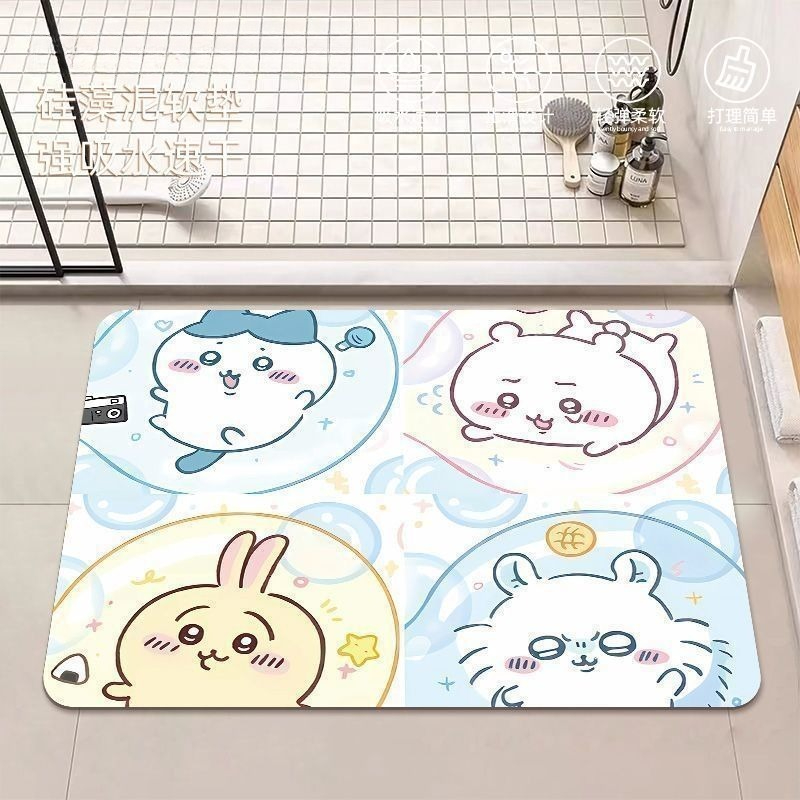 Anime Chiikawa Hachiware Usagi - Home Goods Bathroom Mats ulasan dan harga