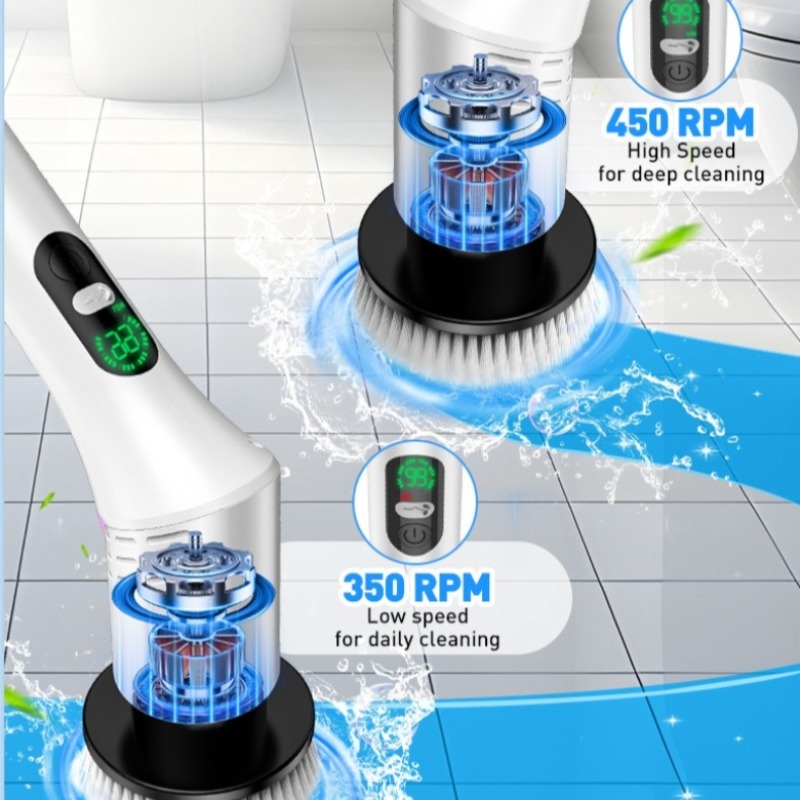 Sikat Pembersih Elektrik 9 in  - Home Bathroom Cleaning Machine ulasan dan harga