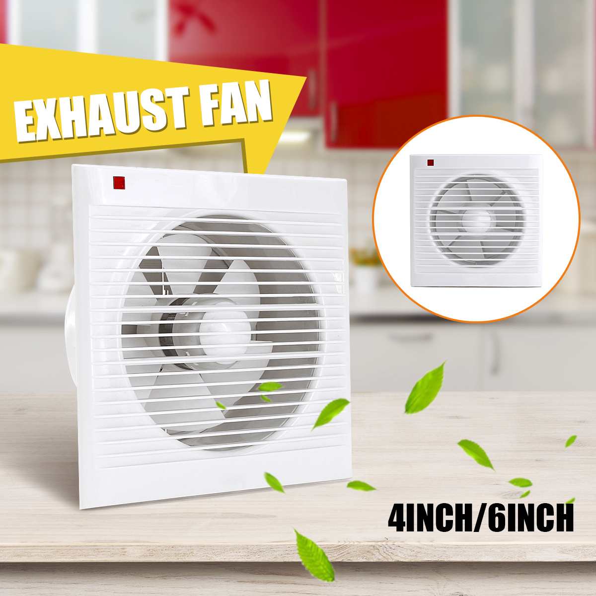Kipas Exhaust Kamar Mandi 4 In - Home Bathroom Fan ulasan dan harga