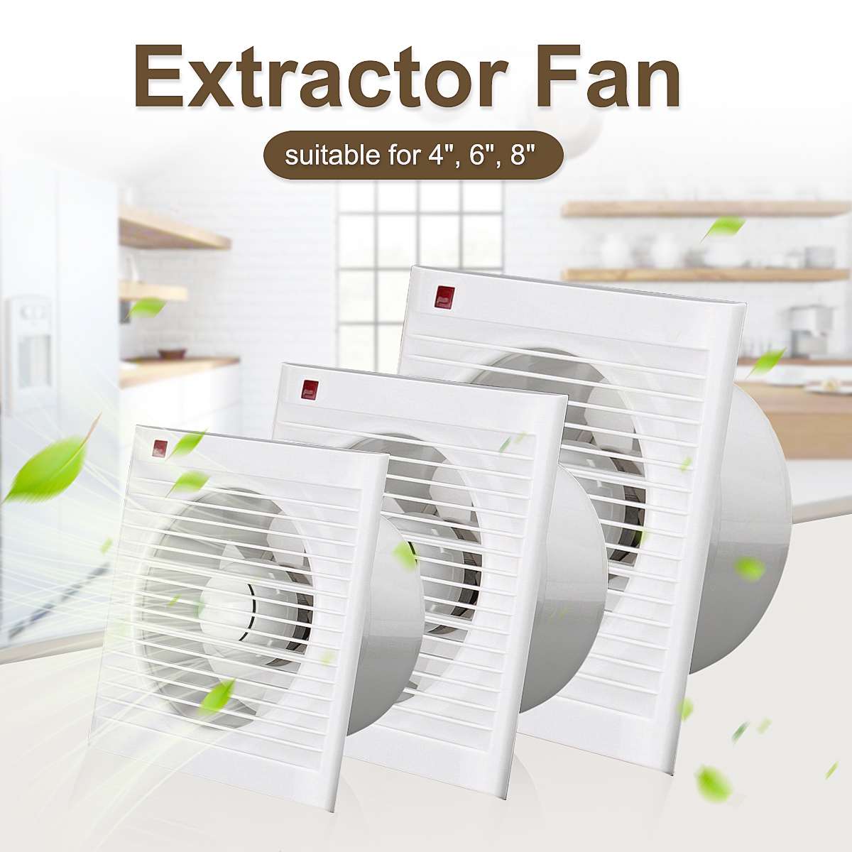 Kipas Exhaust Kamar Mandi 4 In - Home Bathroom Fan ulasan dan harga