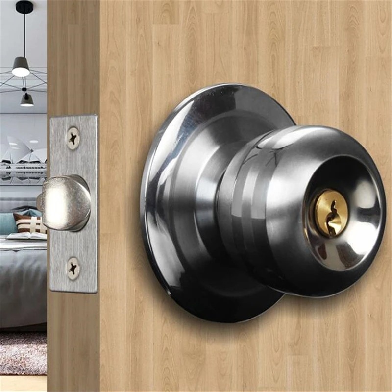 Kenop Pintu Bulat Logam Paduan - Home Bathroom Lock ulasan dan harga