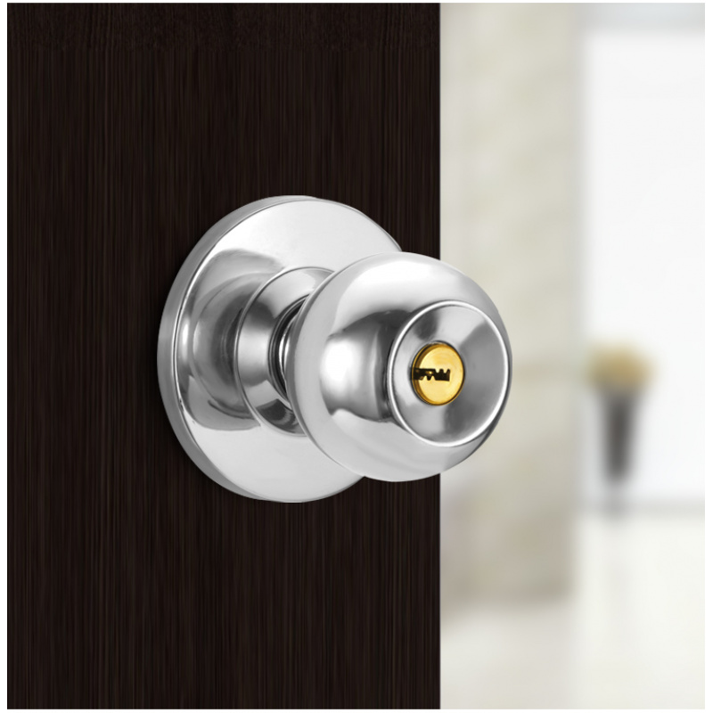 Kenop Pintu Bulat Logam Paduan - Home Bathroom Lock ulasan dan harga