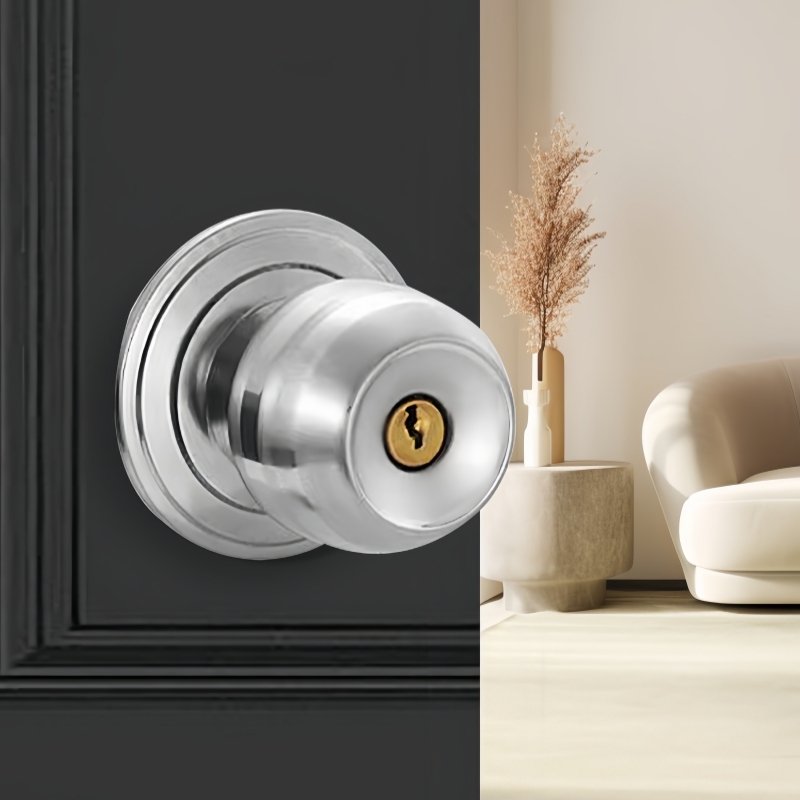 Kenop Pintu Bulat Logam Paduan - Home Bathroom Lock ulasan dan harga