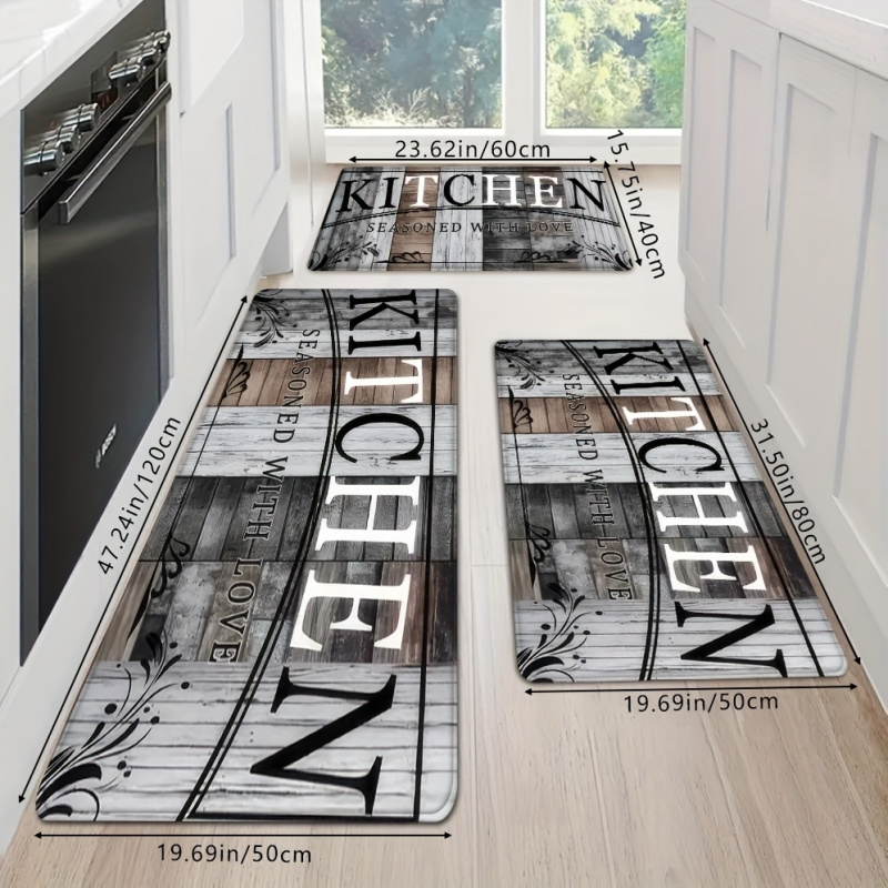 VIKAMA Karpet Dapur Motif Kayu - Home Bathroom Cleaning Machine ulasan dan harga